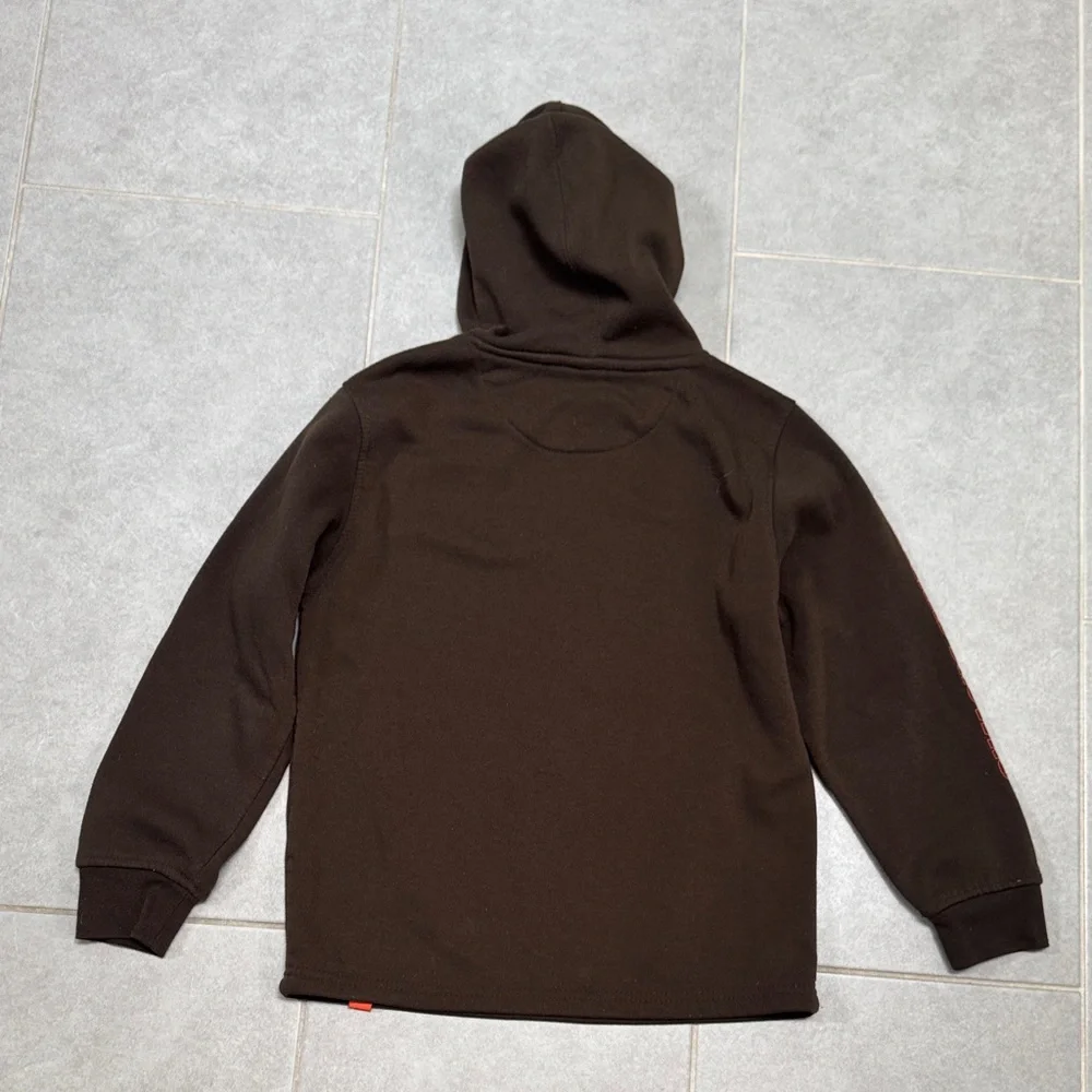 Cleveland Browns Hoodie with Helmet Logo and Cleveland Browns on sleeves